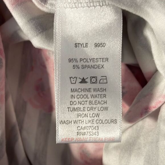 Floral Pajama Pants Medium Stripped - Picture 4 of 6